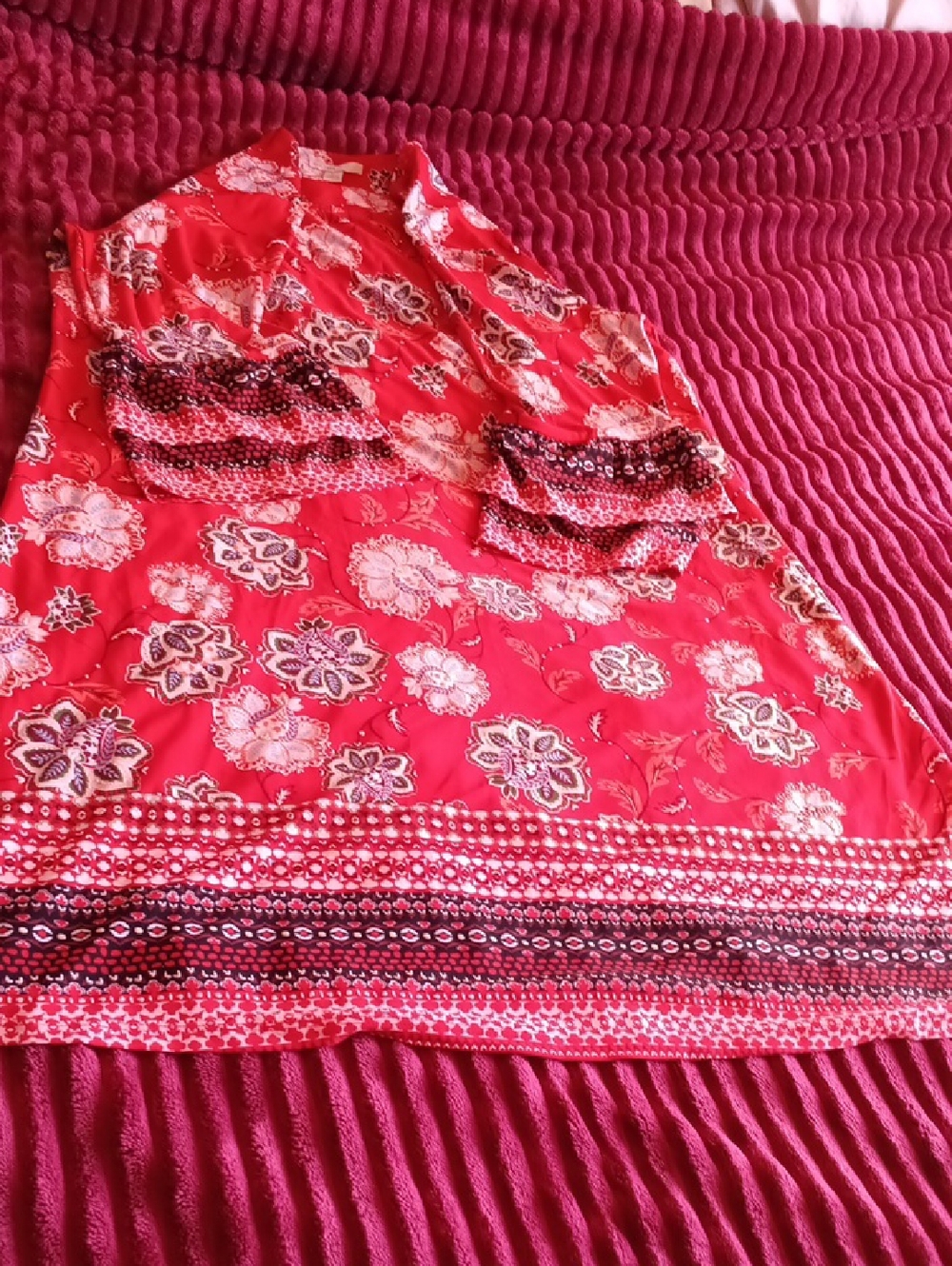 Red Floral Dress